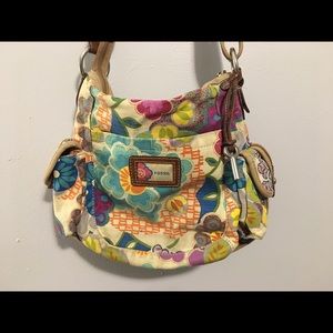 Fossil floral purse